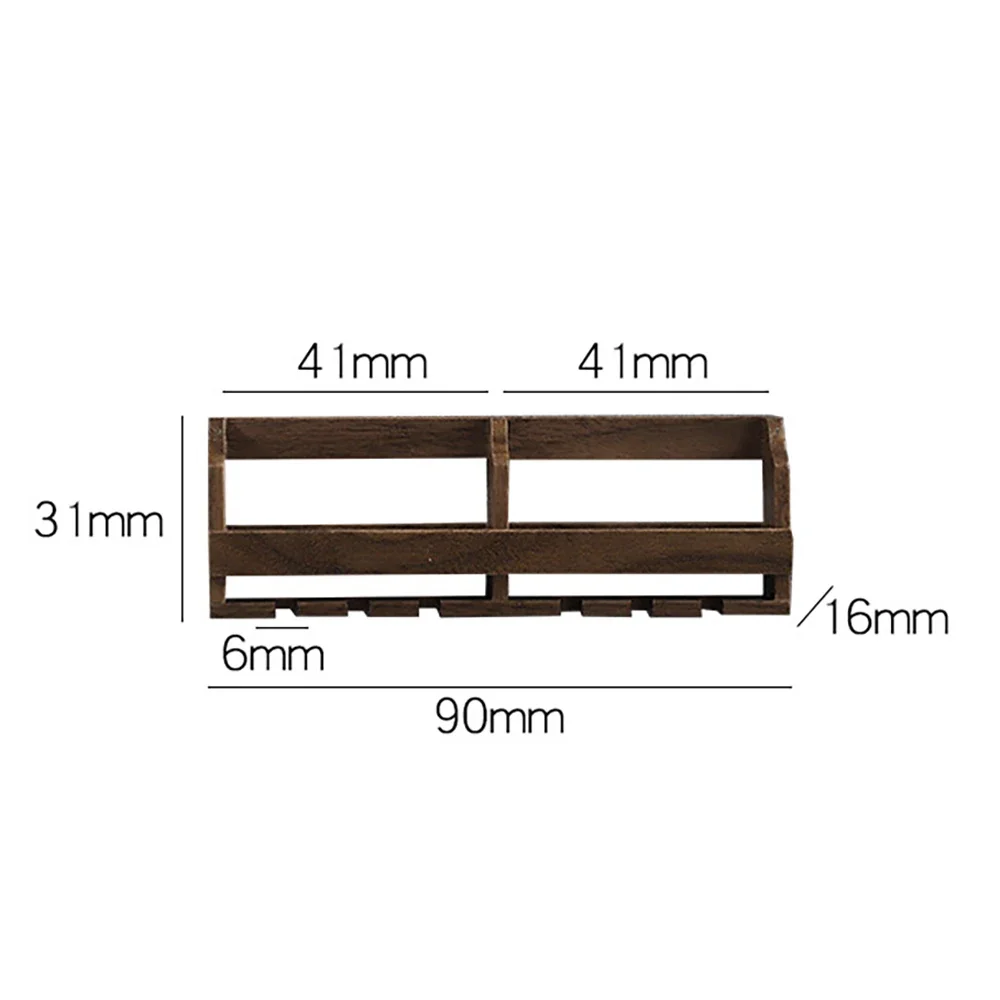 1/12 Poppenhuis Accessoires Miniatuur Houten Wandmontage Wijnkast Mini Showcase Model Speelgoed voor Poppenhuis Decoratie