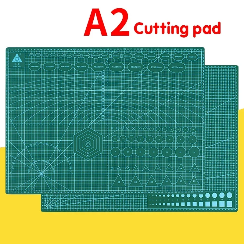 A2 Cutting Board Grid Line Self-healing Cutting Board Craft Card Multicolor Double-sided Desktop Manual Cutting Pad 60 * 45cm