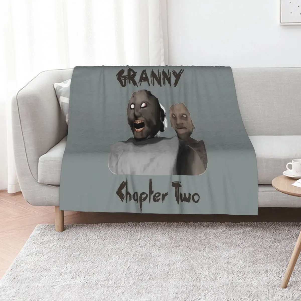 

Granny: Chapter 2 Throw Blanket Vintage Plaid cosplay anime warm for winter Blankets