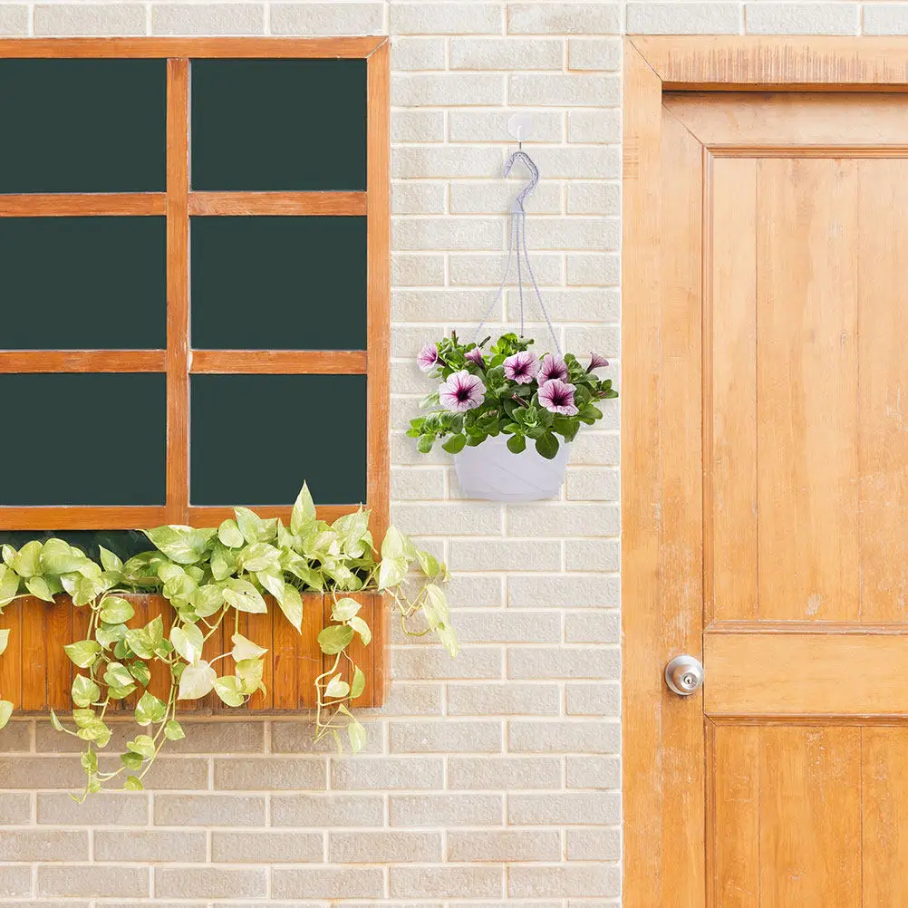 

8Sets Hanging Plant Pots Plastic Flowers Container for Home Garden Decoration Matching Any Style Premium Material Long Service
