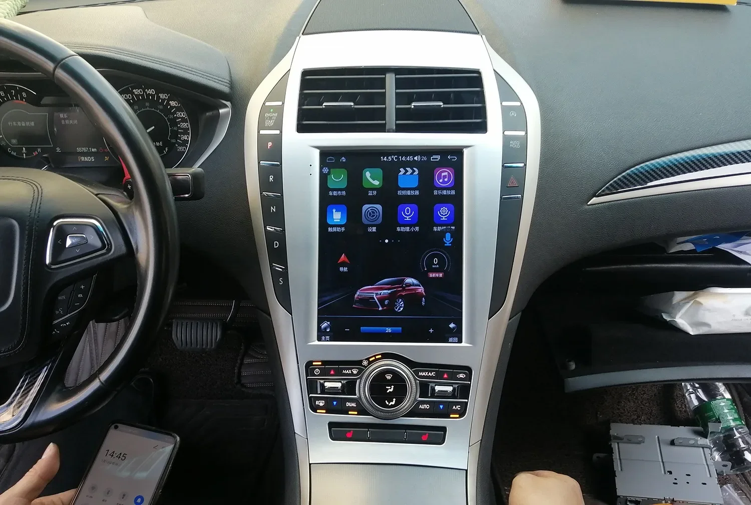 9.7''Radio per auto per Lincoln MKZ 2017 -2019 Wireless Carplay Android Auto Lettore multimediale GPS Autoradio Stereo Unità principale Schermo