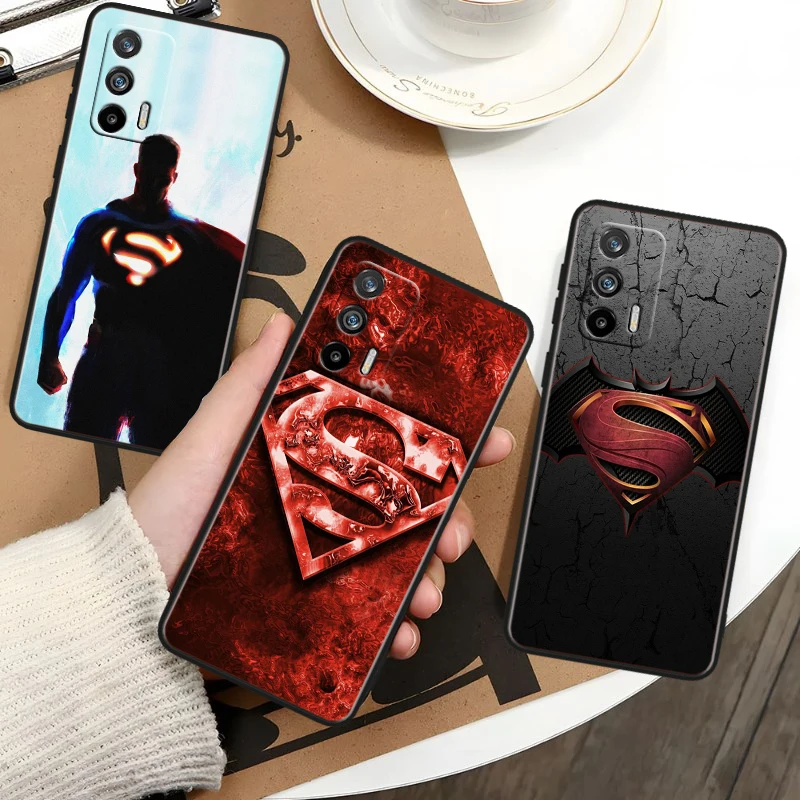 Cool Batman Superman For OPPO Realme GT Neo 5 SE 10 9i 8i 7i 6s 5 Narzo 50i 50A 240W Pro Plus Black Soft Phone Case