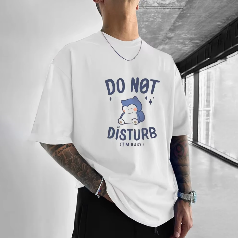 2025 خريف جديد أنيمي غص متعة مطبوعة الجرافيك تي شيرت ملابس للرجال Y2k فضفاض عادية المرأة قصيرة الأكمام المحملة زوجين القمم