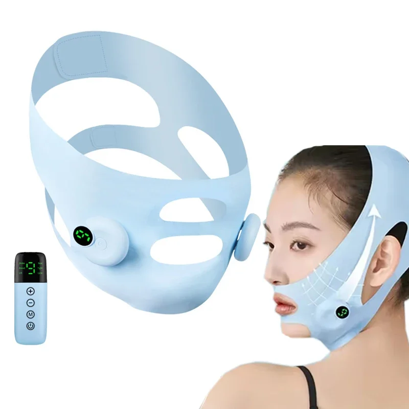 เครื่องนวดหน้าไฟฟ้า NEW Electric V Face Lift สำหรับยกกระชับใบหน้า ปรับรูปหน้า เครื่องนวดความงาม EMS ไมโครเคอร์เรนท์ ยกกระชับผิว ลดไขมัน ปรับรูปหน้าเรียว
