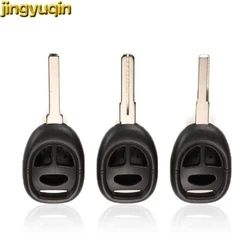 Jingyuqin Remote Car Key Fob Shell For Saab 9-3 9-5 93 95 With Uncut Key Blade Replacement 3 Buttons