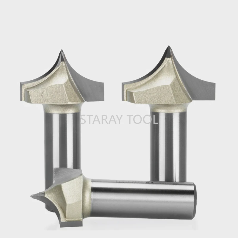 

MDF Engraving Router Bit Point Cutting Round Over Bit Carbide Carving Tool Woodworking Sharp Tip Arc Edge Milling Cutter