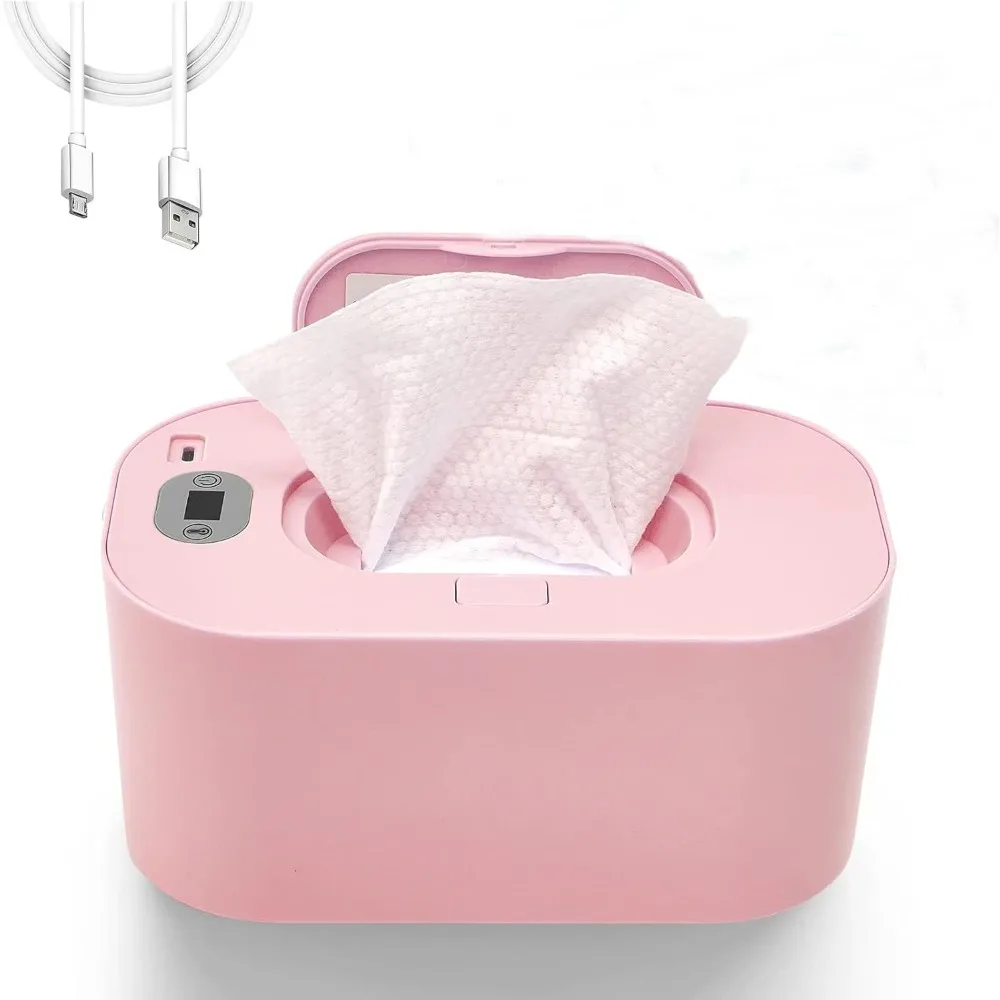 

Подогреватель детских салфеток, диспенсер для влажных салфеток для младенцев с цифровым дисплеем, регулируемые температурные режимы, предметы первой необходимости для новорожденных на открытом воздухе