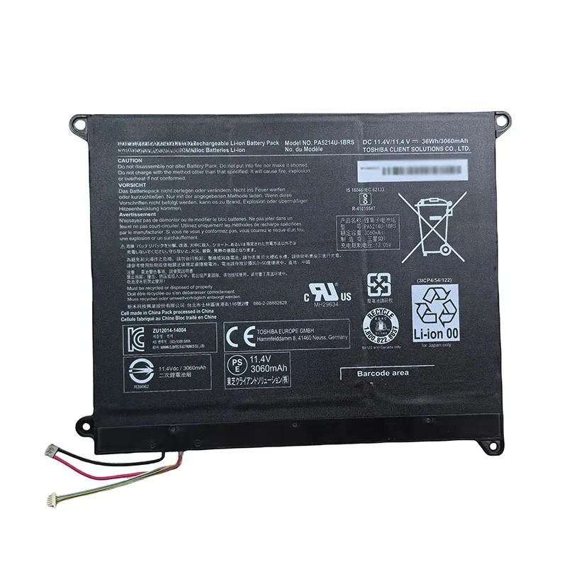 

Новая батарея PA5214U-1BRS для ноутбуков серии Portege Z20T-B Z20T-C WT20-B, 11.4V 3060mAh 36Wh