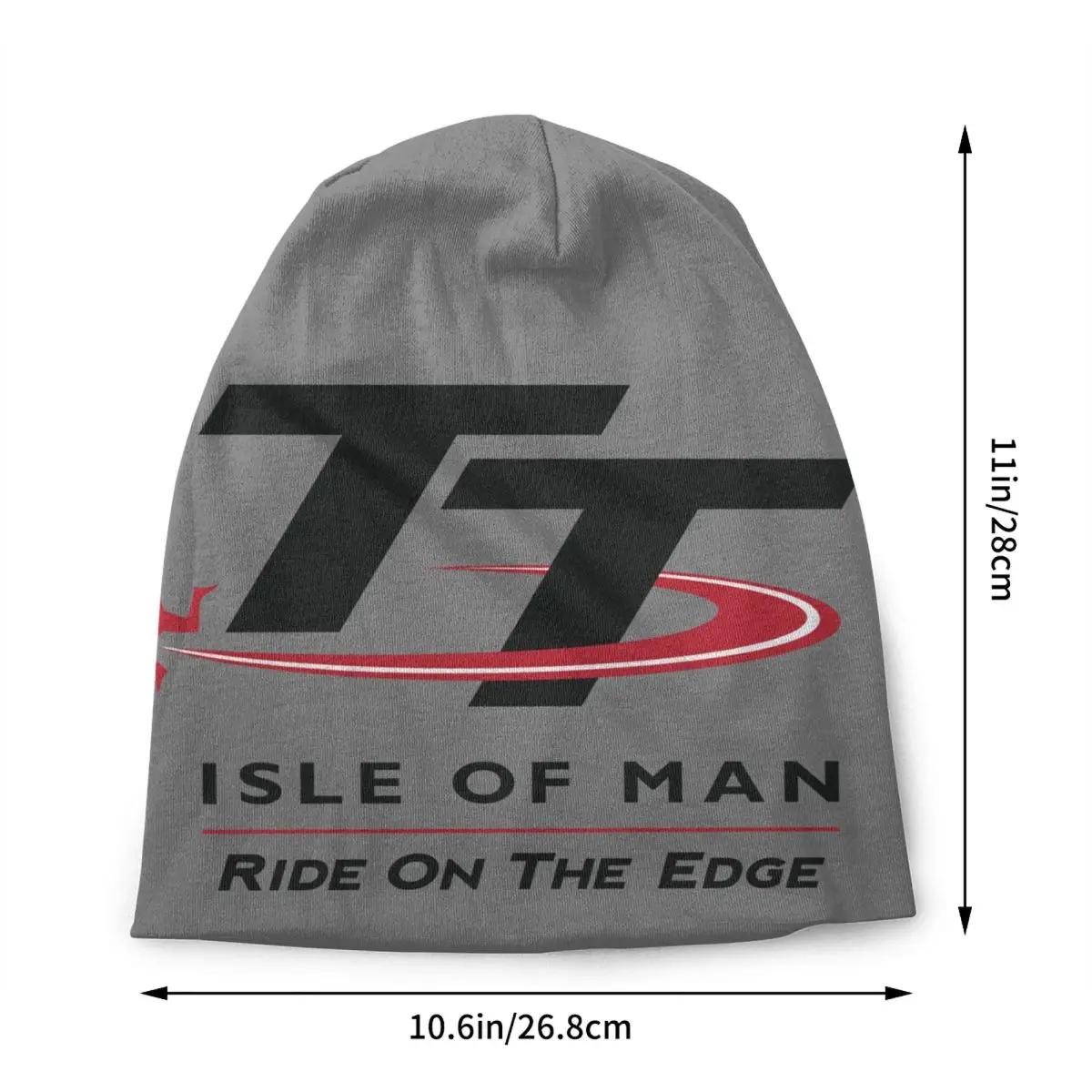 Gorros personalizados de la Isla de Man TT Skullies, gorros cálidos de invierno para mujeres y hombres, gorro tejido Unisex para adultos, gorros