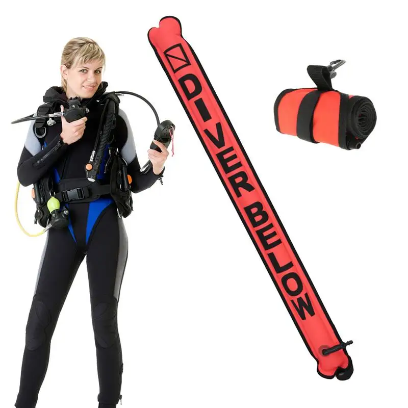 Surface Marker Buoy Dive Buoy Diving Accessories Safety Gear 210D Nylon Fabric TPU Coating Diving Buoy For Underwater Diving