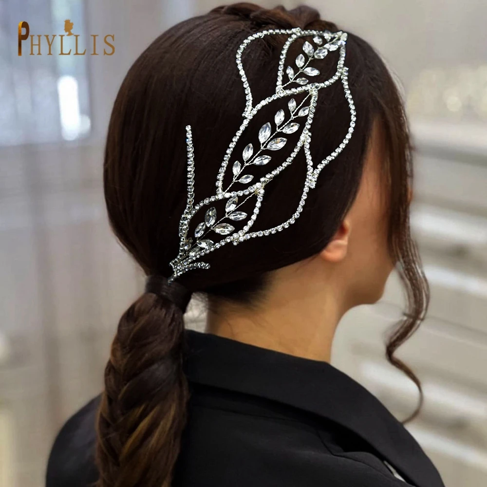 

A500 Vintage Bridal Hair Piece Wedding Headpiece Bridal Tiara Headband Clip Gift Rhinestone Wedding Hair Jewelry Gift Headdress