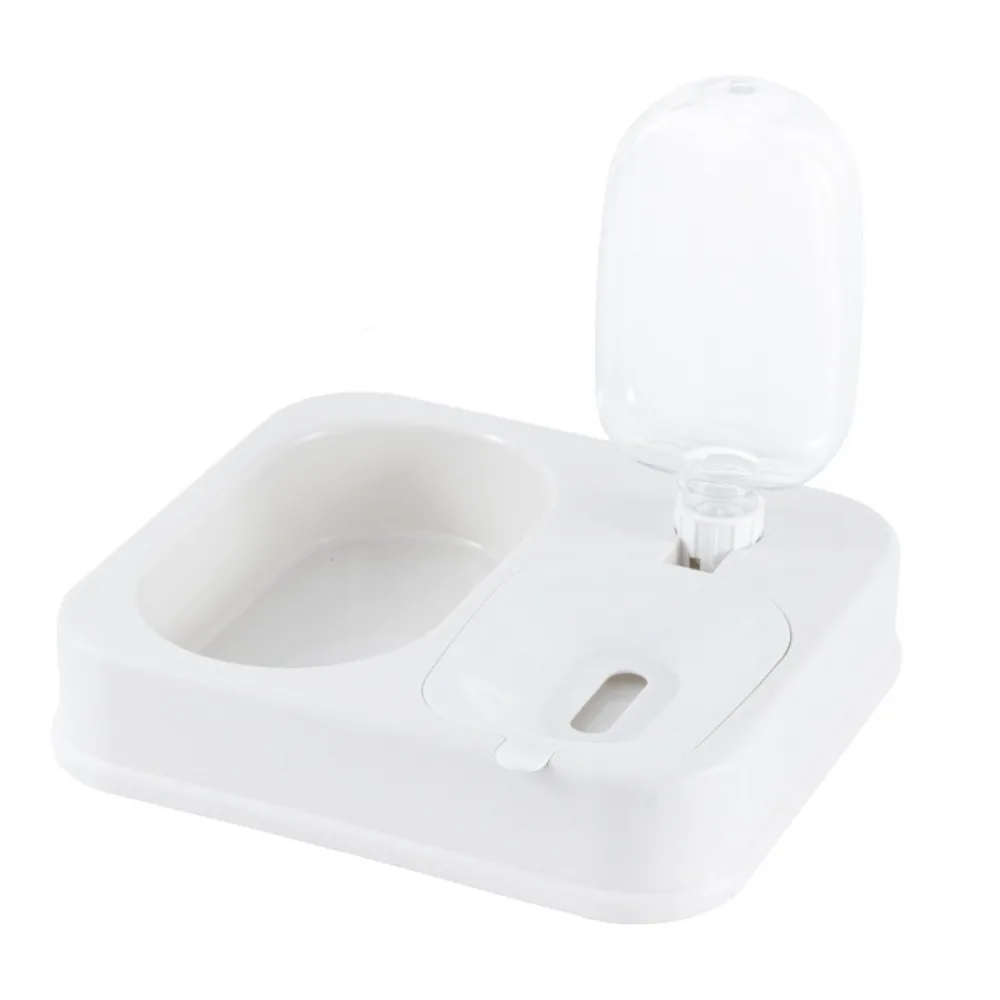 

Plastic Pet Cat Food Water Dispenser Large Capacity Detachable Pet Fountain Bottle Bowl Multi-use Thickened