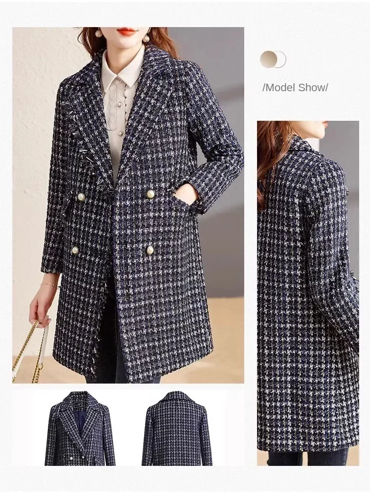 Tweed Fabric By The Meter for Women\'s Coat Dress Skirt Bag Waistcoat Jackets Diy Sewing Needlework Cloth Warm Soft Comfortable