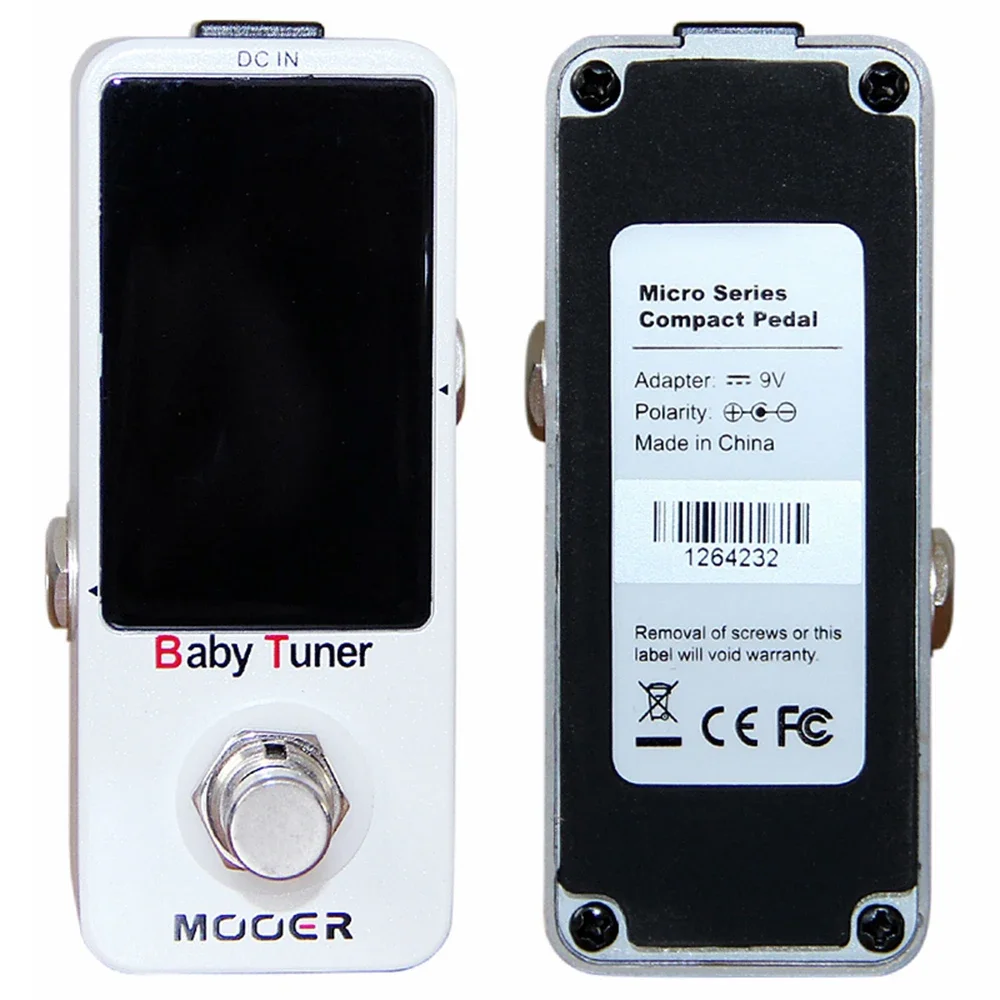 Mooer MTU1 Baby Tuner Guitar Tuner Pedal for Electric Instruments High Precision Guitar Bass True Bypass Guitar Accessories