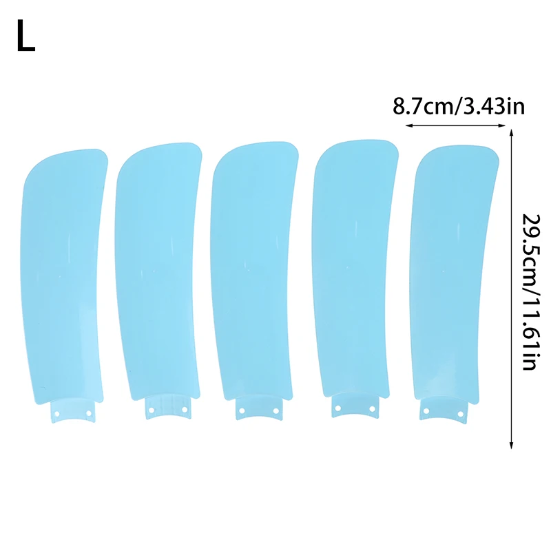 5Pcs Universal Plastic Small Fan Leaf DIY Accessories 17.5/25/29.5CM Durable Fan Blades Direct Insertion Replacement Blade