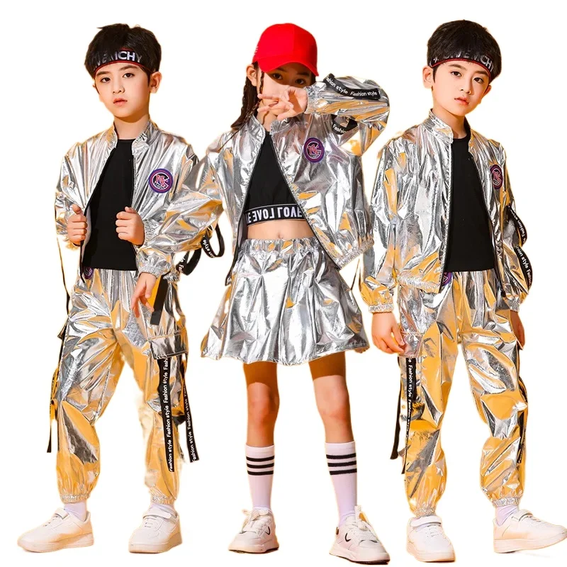 Children's Street Dance Suit Walk The Future Science and Technology Sense Performance Dress Jazz Dance Kit Drum Costume