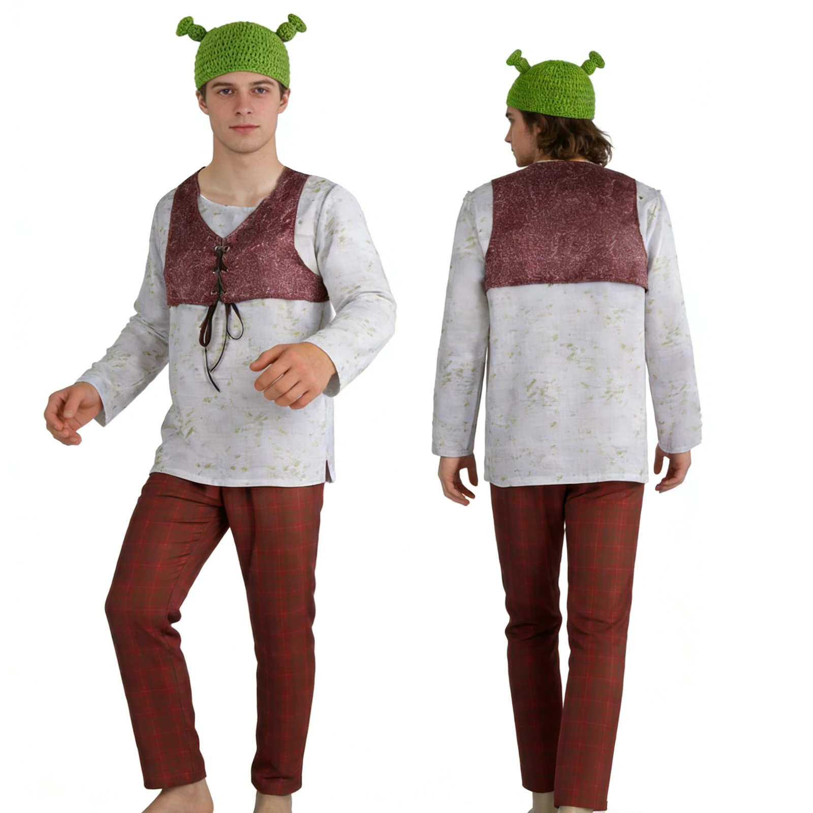 

Classic Shrek Monster Cosplay Costume Halloween Carnival Masquerade Party Disguise Suit