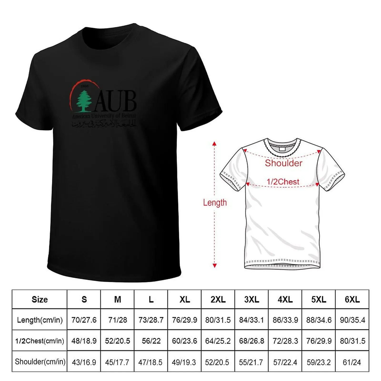 American University of Beirut T-Shirt man t shirts for men T-Shirt