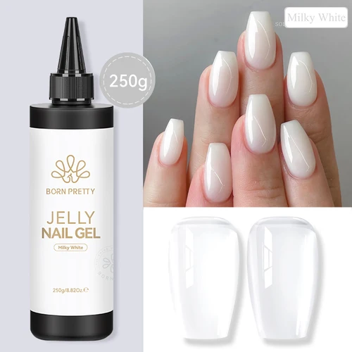 Imagen 2 del producto BORN PRETTY 250g paquete recargado Jell esmalte de uñas de Gel desnudo gran capacidad sangre rojo Halloween Gel Soak Off Nail Art Manicura