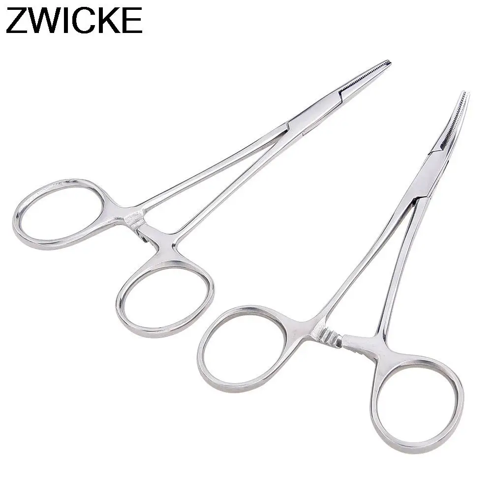 

12.5 16 18cm Hand Tool Hemostatic Forceps Pet Hair Clamp Fishing Locking Pliers Epilation Tools Curved/Straight Tip