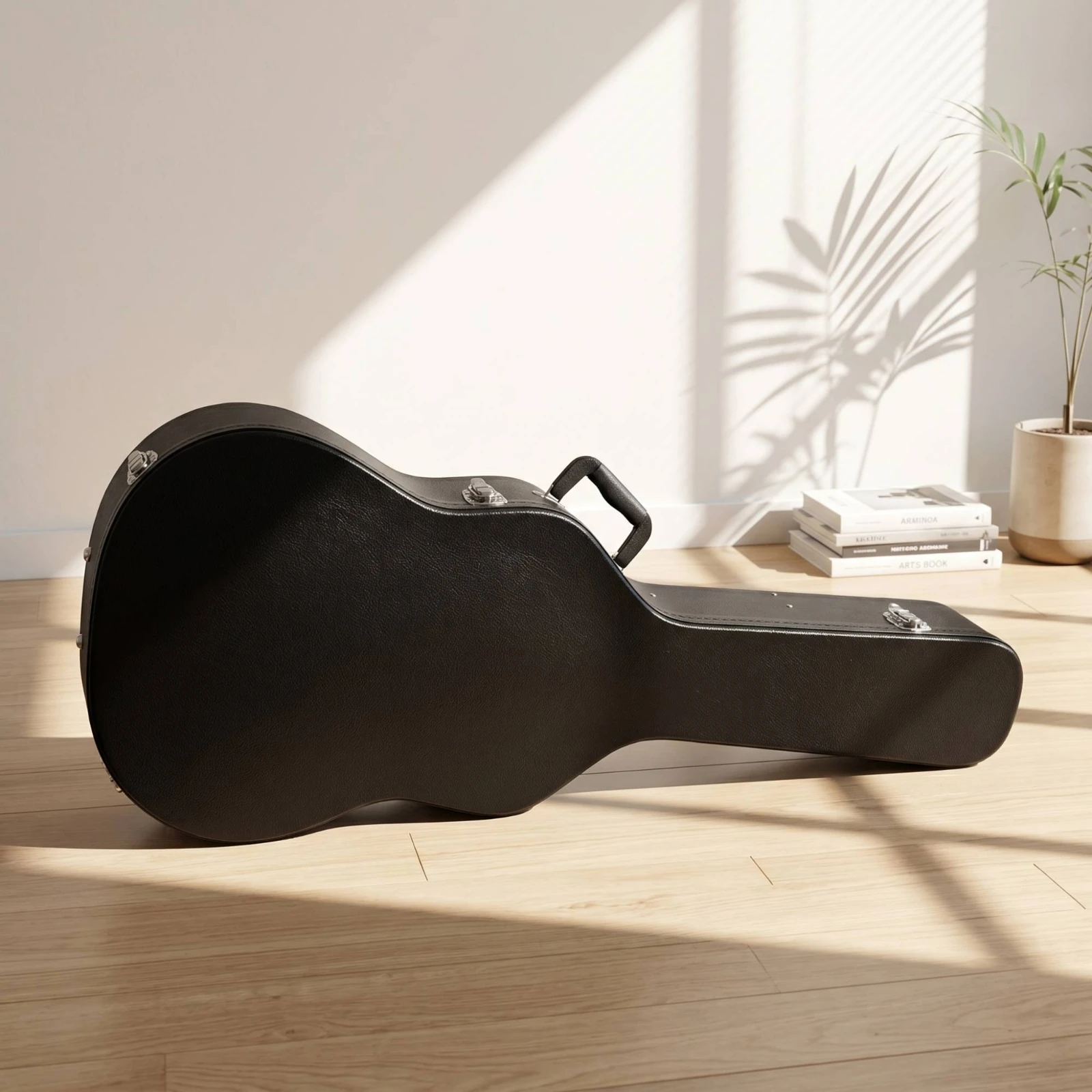 Folk Guitar Case Safeguarding Guitar Case with Latches Portable Long-Lasting for Guitarists, Travel, Gigs