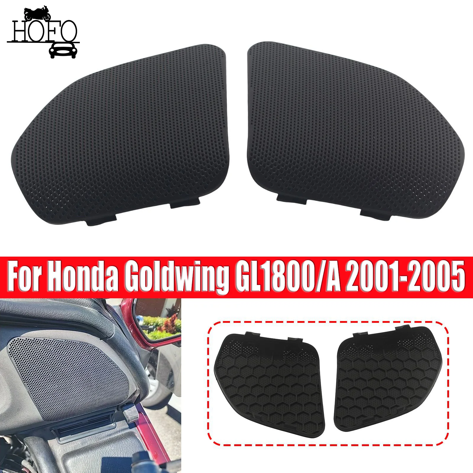 

For Honda Goldwing GL1800/A 2001-2005 Front Speaker Cover Left+Right Side