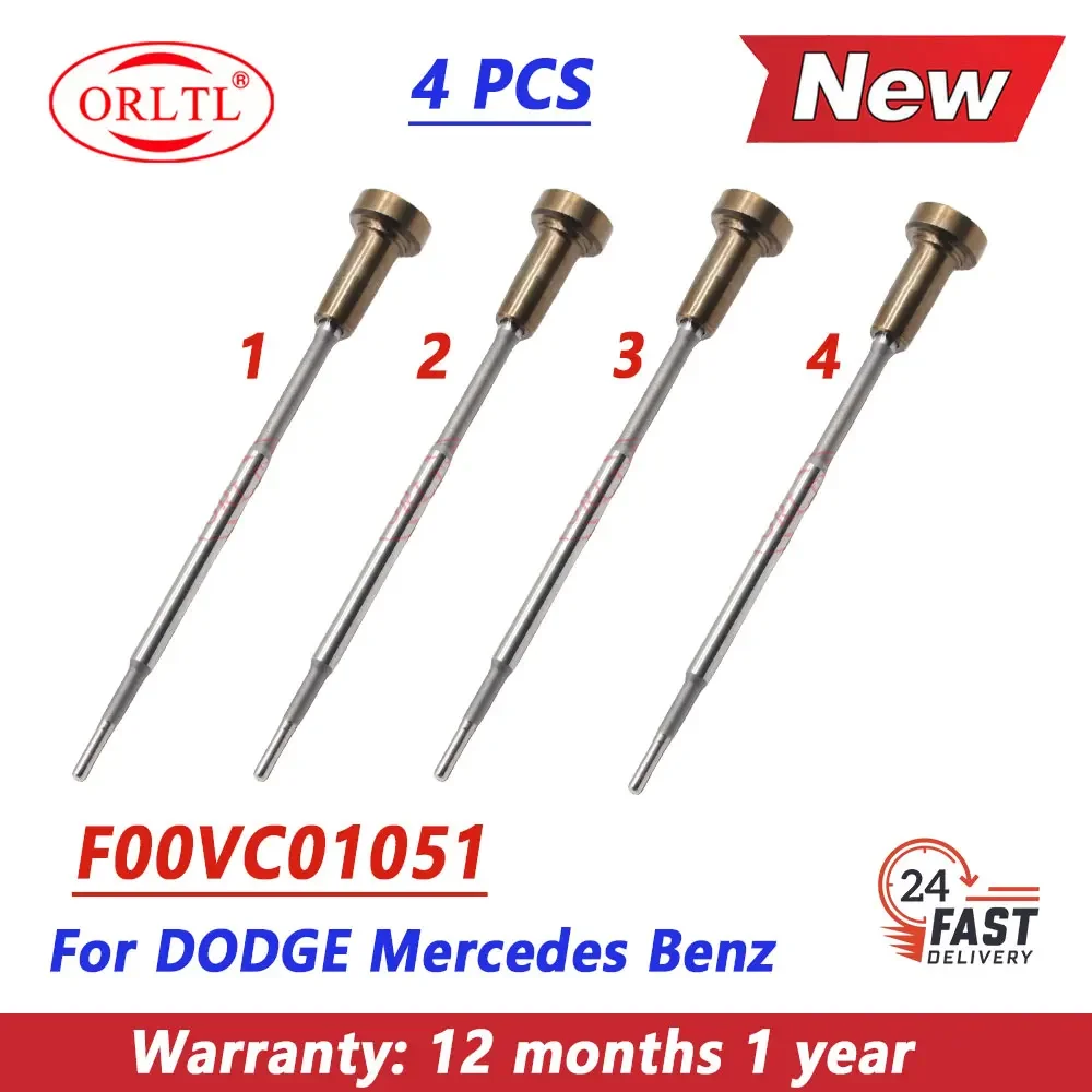 4PCS New F00VC01051 Diesel Injector Valve Assembly F 00V C01 051 For 0445110181 0445110182 189 190 199 200 201 202 205 206