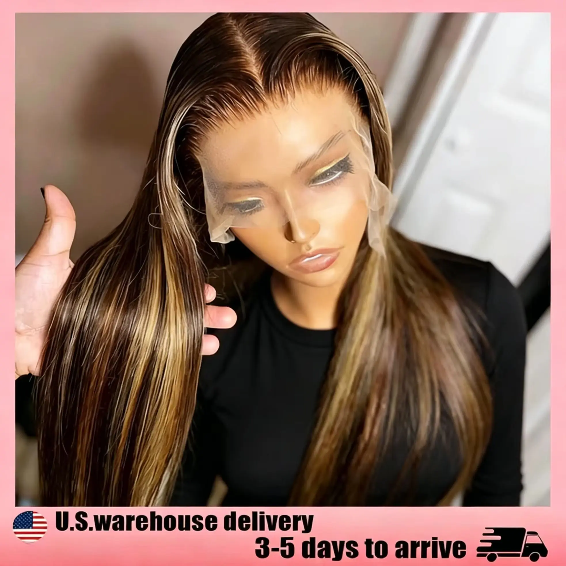 

Curly Highlight Human Hair Wigs 13X6 Hd Lace Frontal Human Hair Wig 200 Density Brazilian Hair Colored Lace Front Wigs