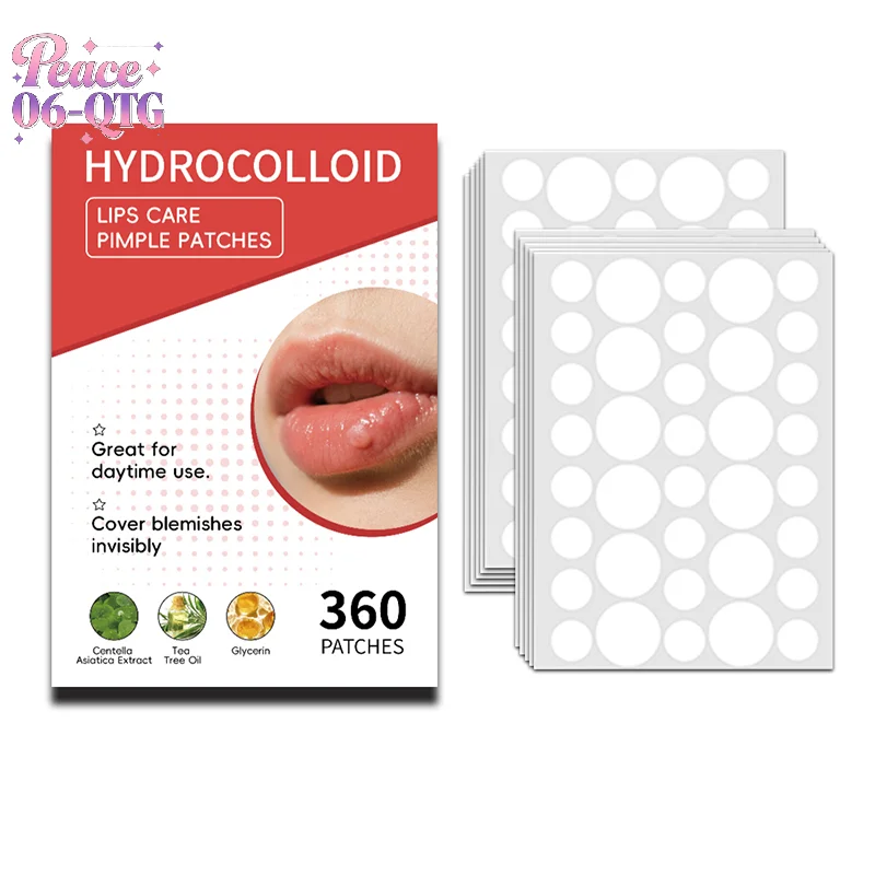 New 360pcs Mouth Blister Patch Cold Sore Lip Blister Patch Cold Sore Healing Hydrocolloid Lip Care Stickers Mouth Blister Patch