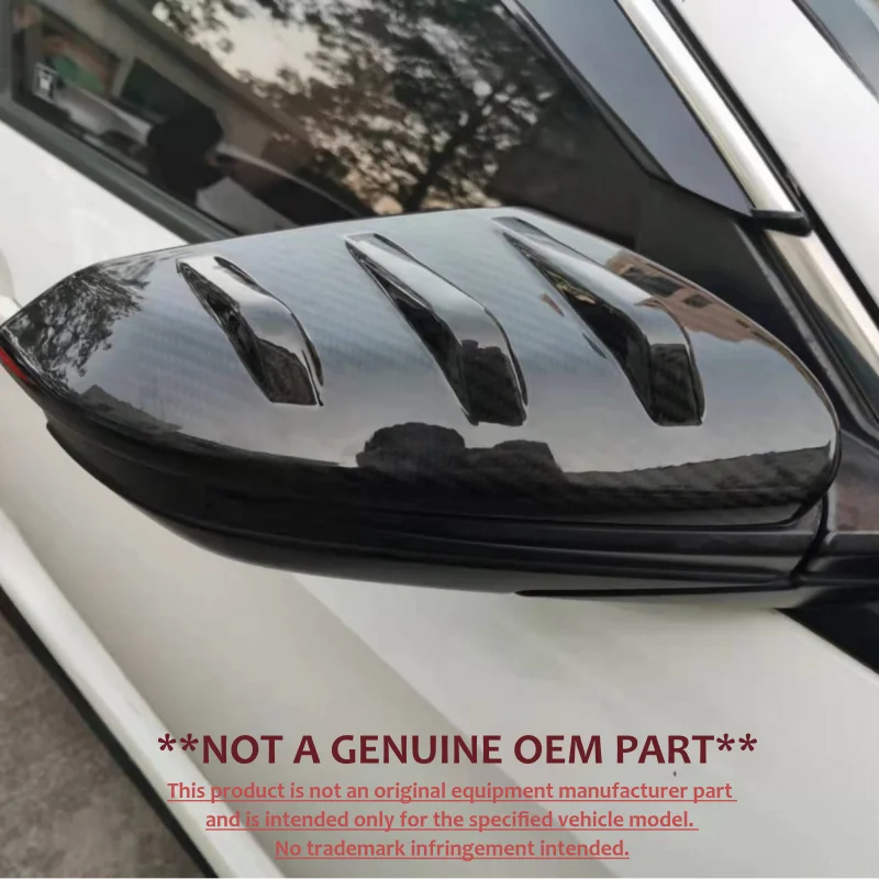 For Honda Civic 10th Gen Dry Carbon Fiber Mirror Cover Mugen Style Rearview Mirror Housing Exterior Accessories