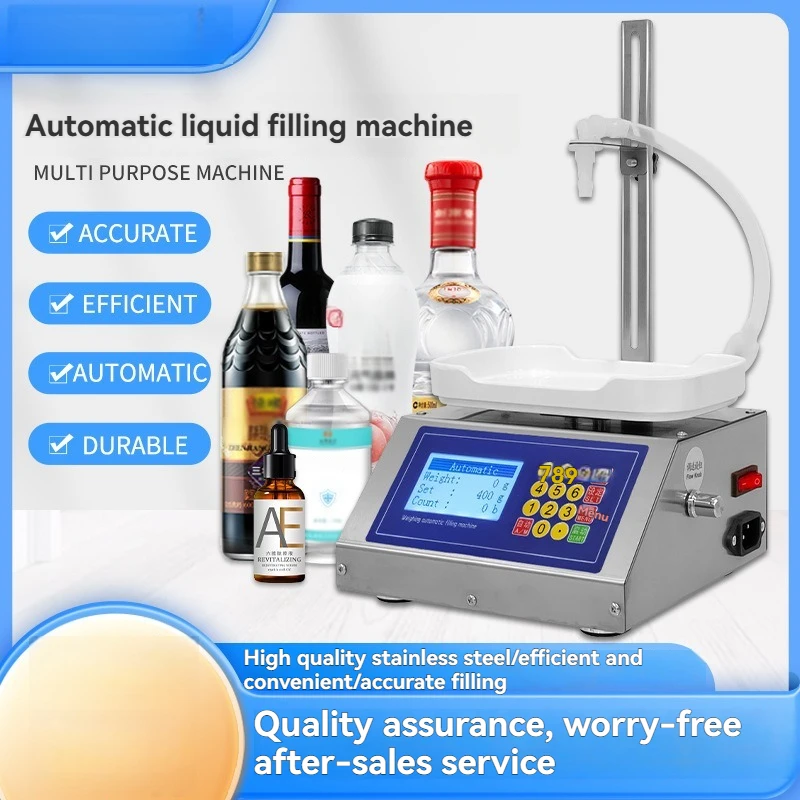 Small Scale Liquid Filling Machine, Weighing & Metering Filler for Baijiu, Beverage, Soy Sauce, Vinegar