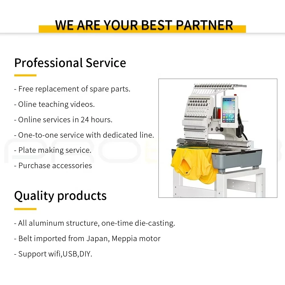 Professional  High Speed 1200rpm 12 Needle Cap Embroidery Machine Computerized 2 Head Embroidery Machine
