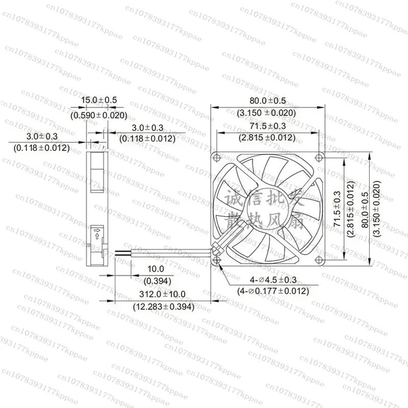 1PCS for AFB EFB0812HHB 12V 24V 8cm 8015 Large Air Volume Power Supply Inverter 2 Wire Fan Original New