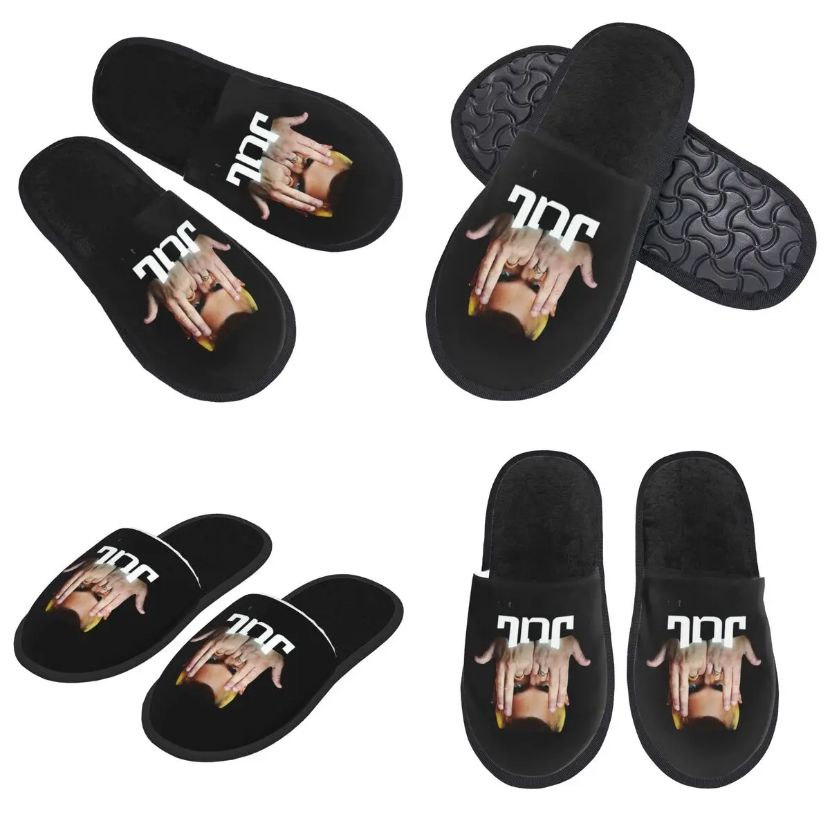 Custom Jul Slippers Memory Foam Warm Soft Women House Slipper Indoor Fluffy Shoes