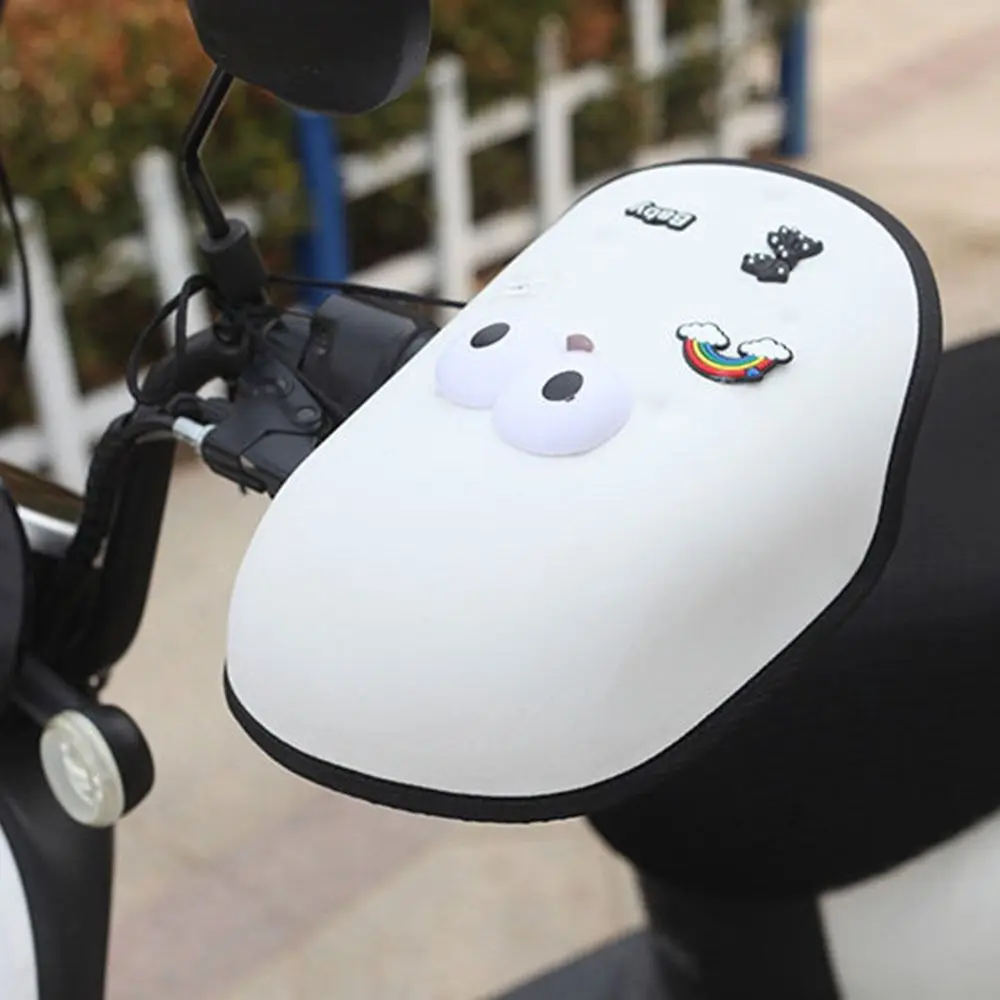 3D Stickers Motorcycle Sunscreen Gloves Hard Shell Breathable Mesh Motorcycle Handlebar Muffs Anti UV Waterproof