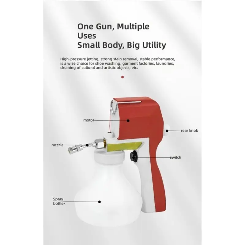 M12K-MT-120 Cleaning Gun For Elbow Spray Gun EU Plug For Textile Decontamination Electric Spray Gun