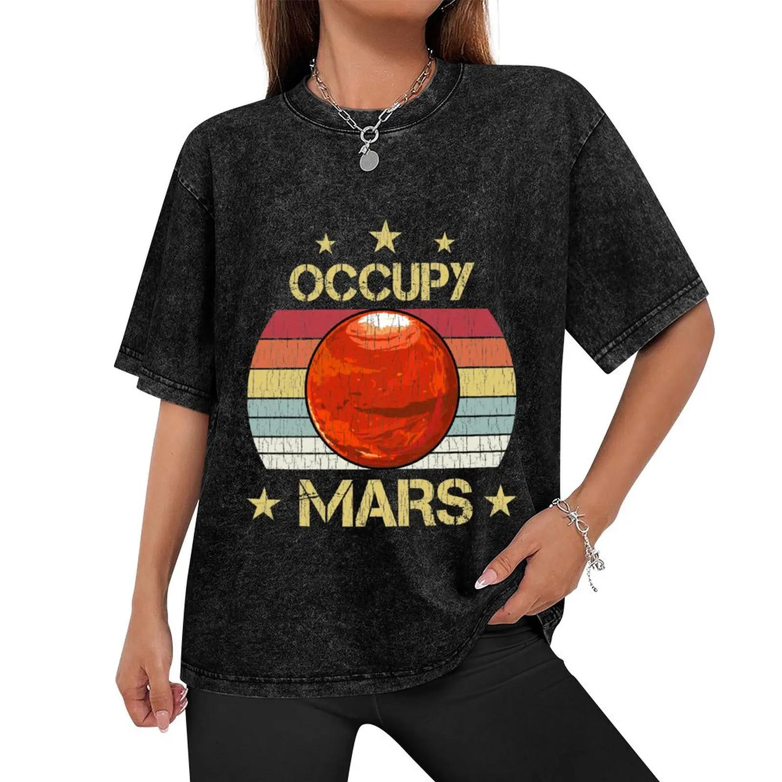 Occupy Mars Spacex Starman Shirt T-Shirt basketball graphic tees custom t shirt quick drying sweat mens t shirts top quality