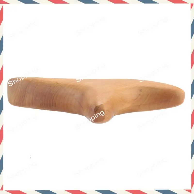 A44M Wooden Body Foot Neck Relax Blood Circulation Massager Triangular Spa Reflexology Massage Stick Tool