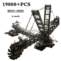 MOC-42055 288 Large Mining Coal Excavator Engineering Crane 19000+pcs High Difficulty Building Block Toy DIY Birthday Gift 42055