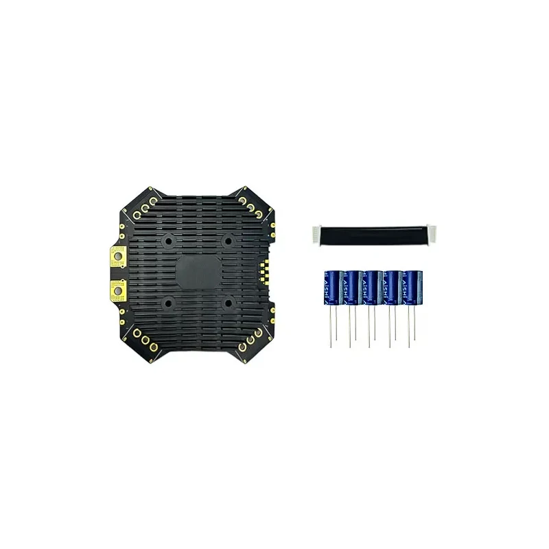 1Set 12S 100A Heavy-Load 4-in-1 ESC with Double-sided CNC Heat Sink Support PWM/Multishot/Dshot150-600 for Multirotor FPV Drone