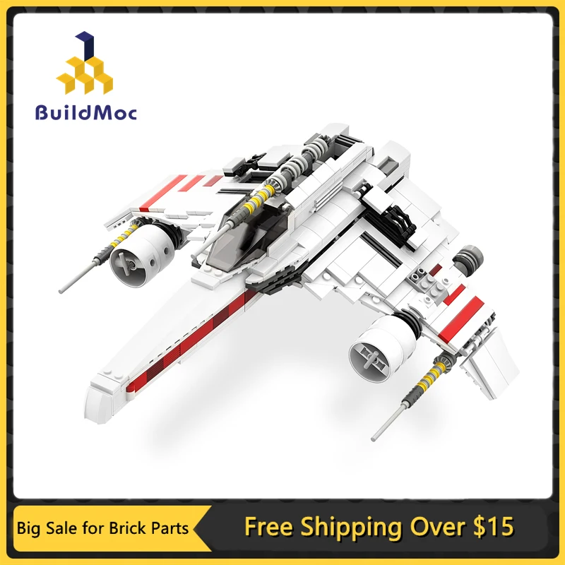 MOC Military Transport Battle Armed Space Shuttle Series Model Building Blocks High-Tech Compatible Collection Toys for Children