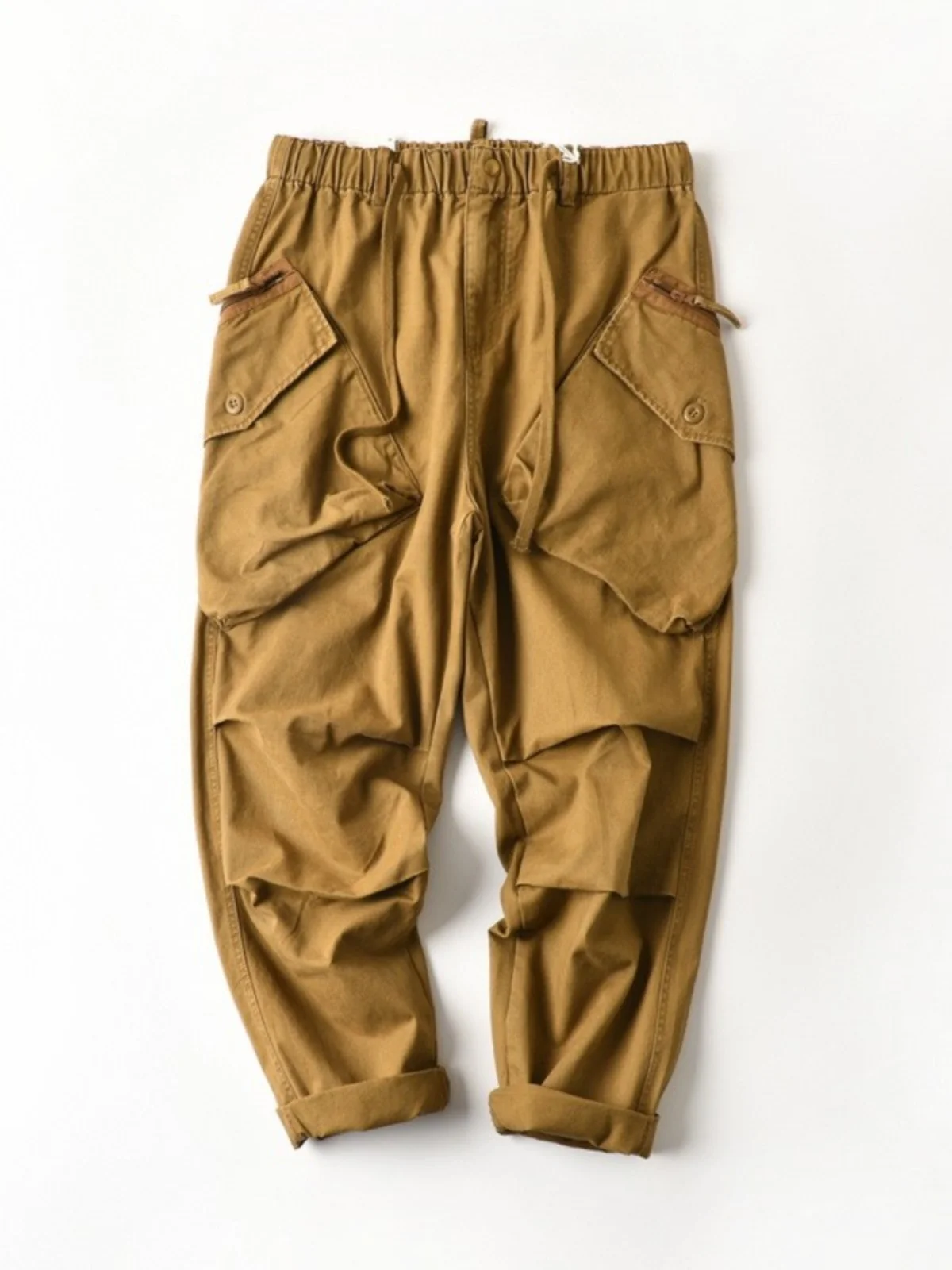 

American Retro Loose Fit Tapered Work Pants Men's Casual Trousers Spring Autumn Trendy Brand Versatile Large ket Men's Jeans