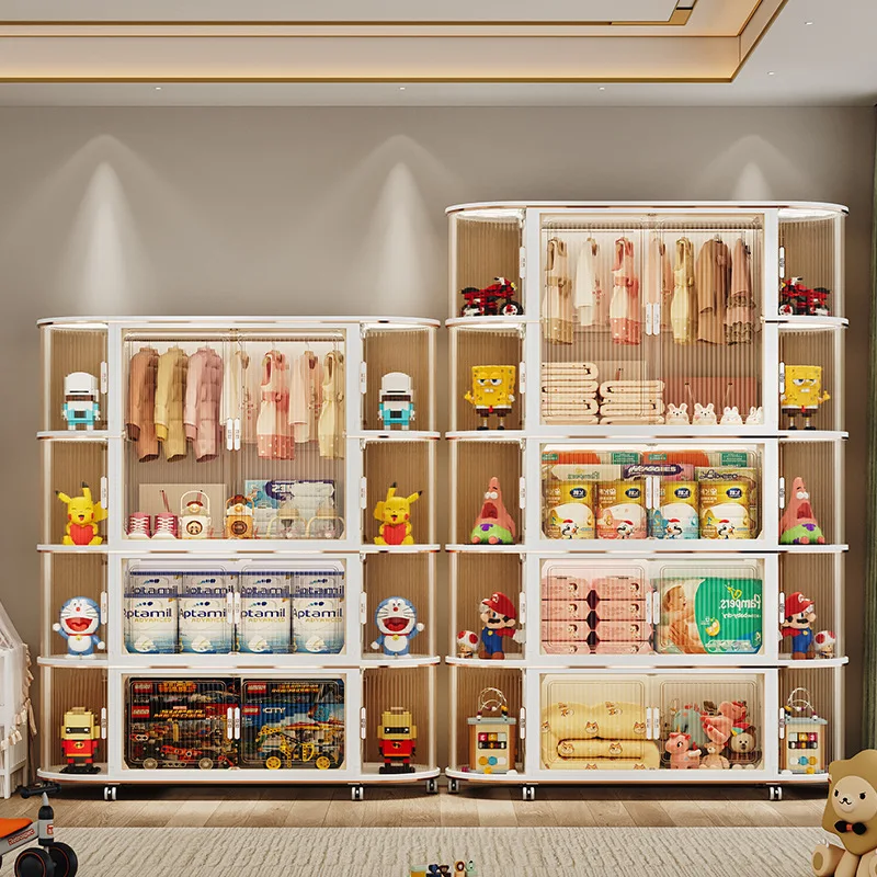 Simple Wardrobe Home Clothes Storage Cabinet Bedroom Adult Wardrobe Locker Rental House Folding Locker