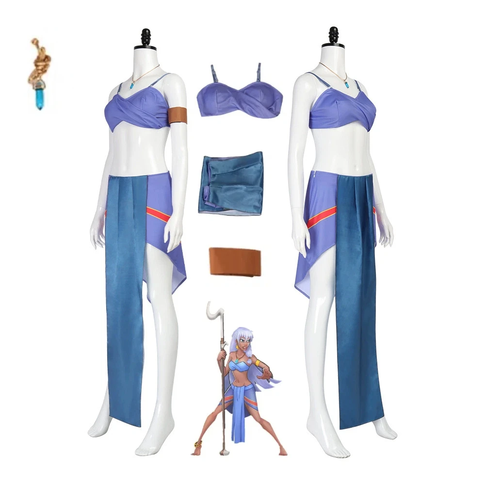 

Anime Princess Kida Cosplay Costume The Lost Empire Kida The Complete Set of Sexy Full-body Role-playing Halloween Adult Suit
