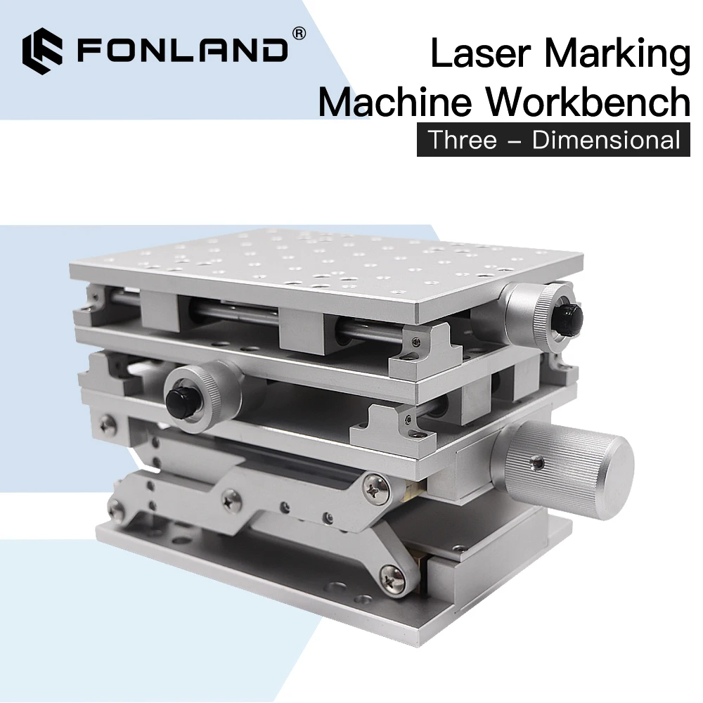 

Fonland 3D Laser Marking Machine Workbench XYZ Axis 210x150x150mm Height 150-275mm for Fiber Laser Machine Machine