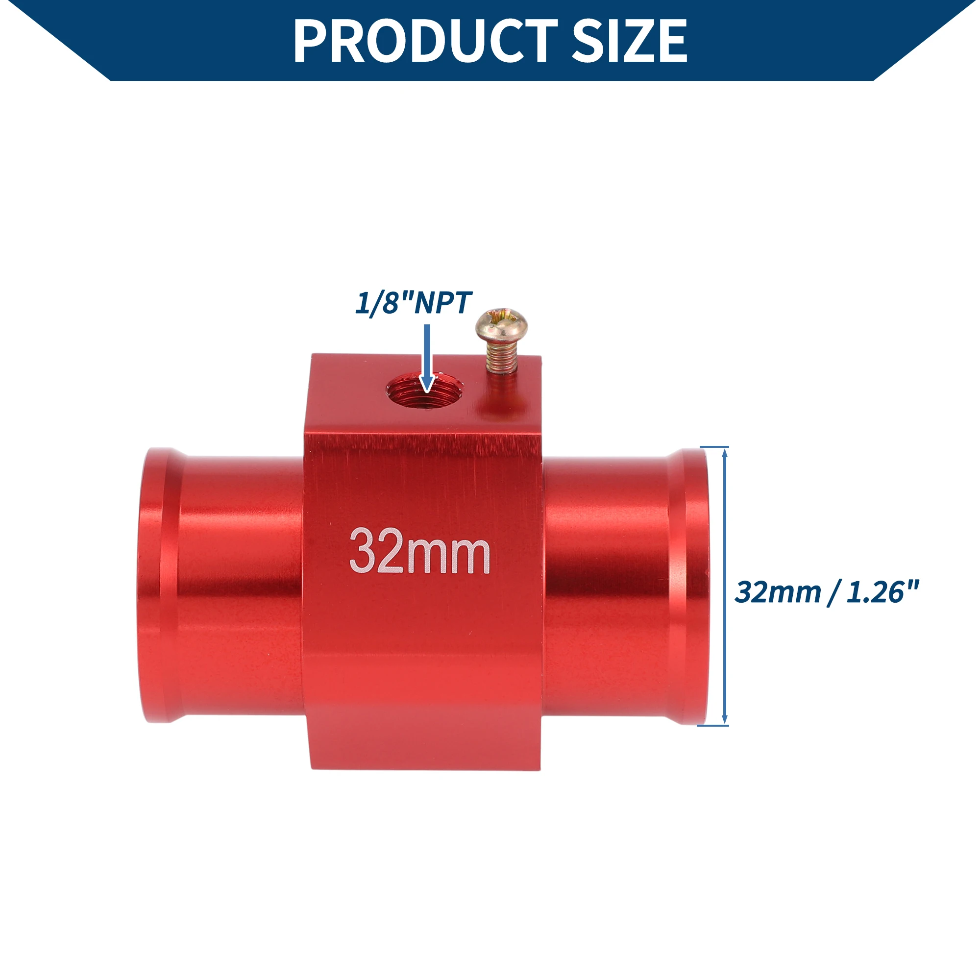 Kit de sensor de temperatura del agua UXCELL 1,26" rojo 180'F encendido - 165'F apagado enfriamiento automático del radiador