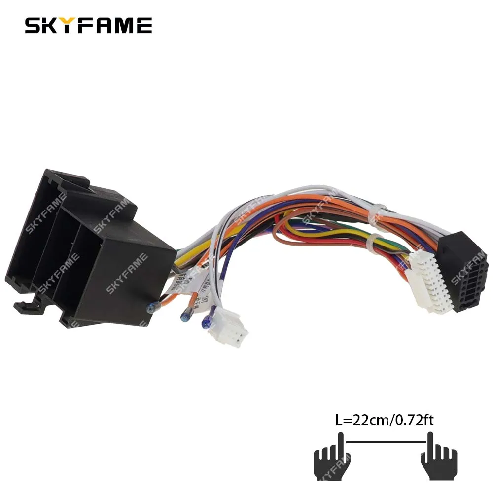 Skyfame carro 16pin cablagem android cabo de alimentação adaptador canbus caixa decodificador para cadillac cts 2003-2007