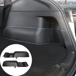 For Tesla Model Y 2021-2023 Inner Protector Accessories Trunk Side Guards ABS Full Cover Fluff Surface Corner Protection Shell