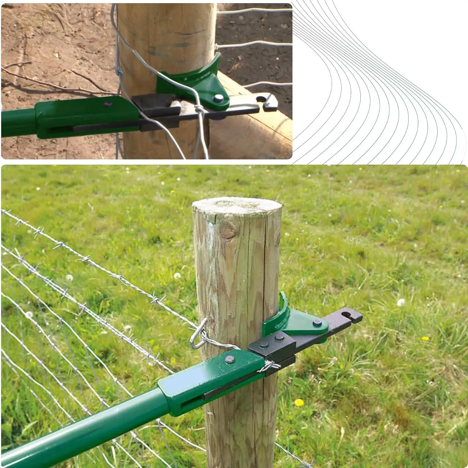 Barbed wire tensioner fence tensioner tool fence repair assistant wire tensioner
