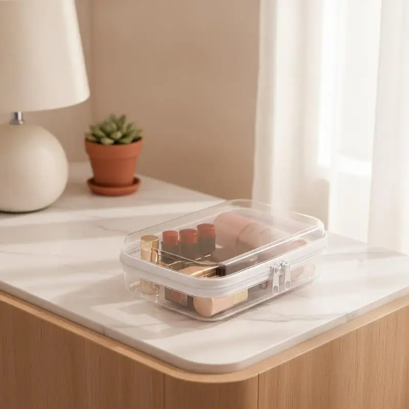 Clear Zipper Storage Bags Waterproof 1/3Pcs Assorted Sizes for Travel Cosmetics Digital Accessories Cables Organizer〔88〕